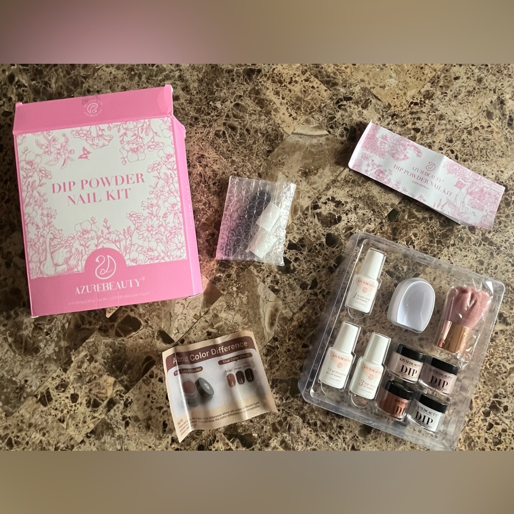 NWOT - AZUREBEAUTY Dip Powder Nail Kit